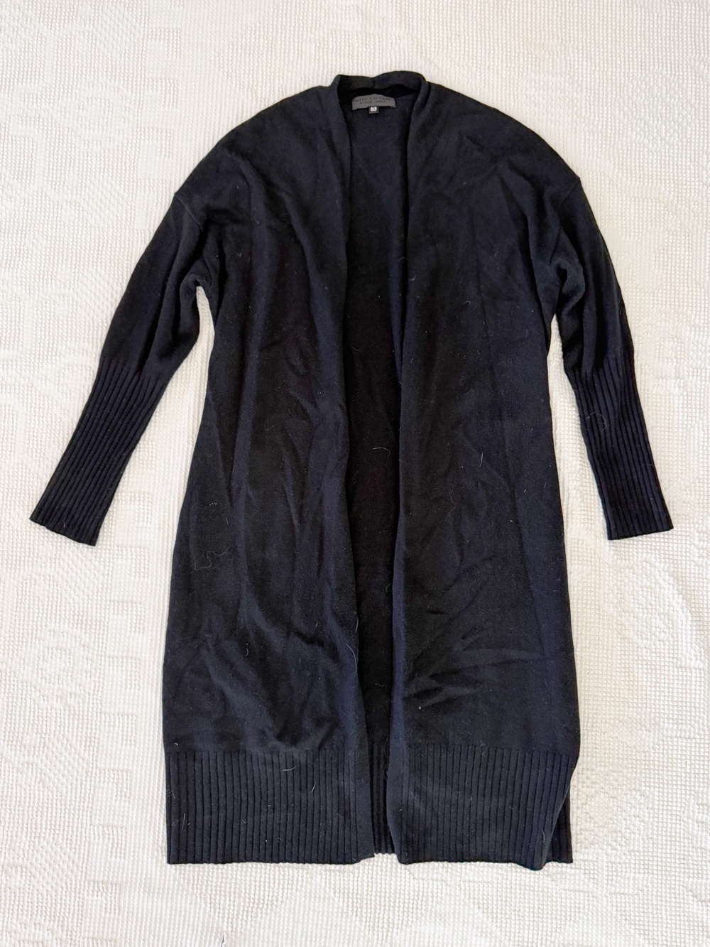 Nili Lotan Makenna Cardigan Cashmere Duster Sweater Long Black